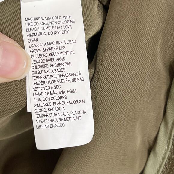 Lucky Brand Quilted Liner Jacket Olive Green Small S Full Zip Lightweight Womens - Picture 10 of 13